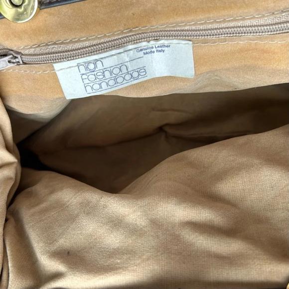 Vintage High Fashion Croc Patent Leather Suede  Leather Crossbody Clutch - Picture 13 of 15